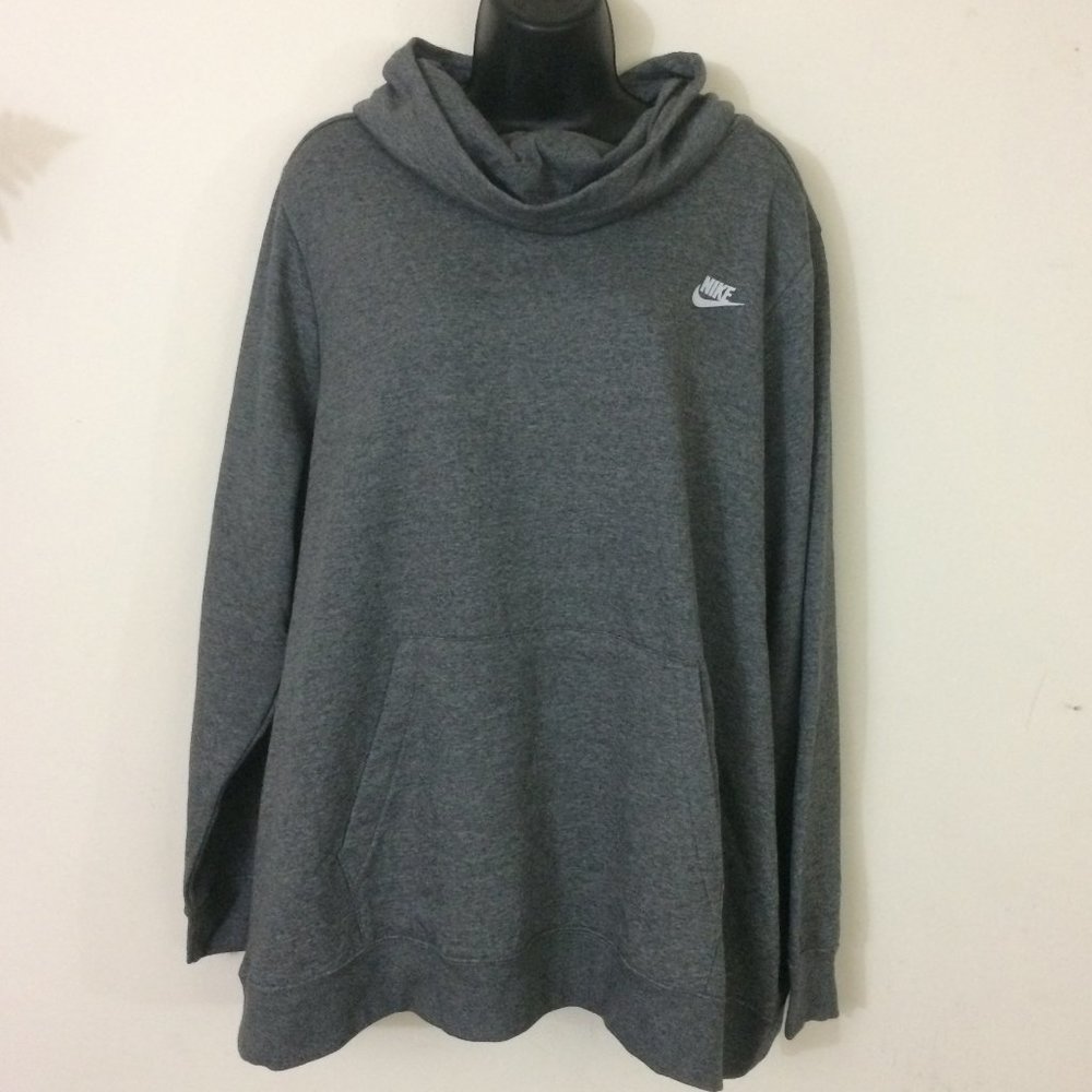 Nike Funnel Neck Fleece Pullover Hoodie Plus Sz 2X - Picture 3 of 9